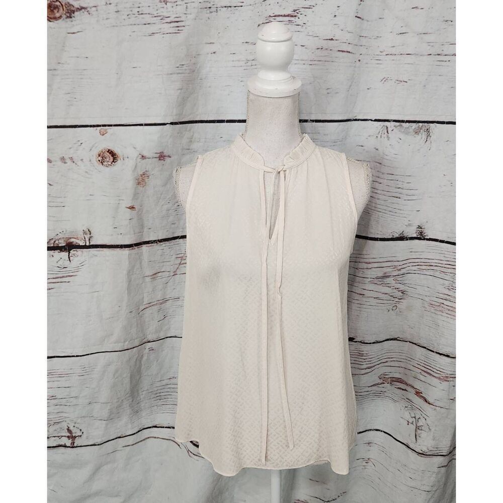Margaret O'Leary Sleeveless Tie Neck Top Size  Small